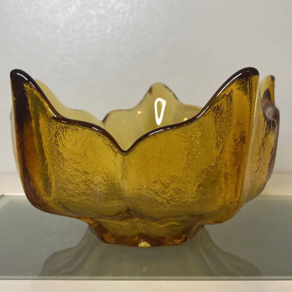Vintage Viking Epic Spike Bowl * Honeycomb Yellow * Harvest Gold * Lotus Bowl